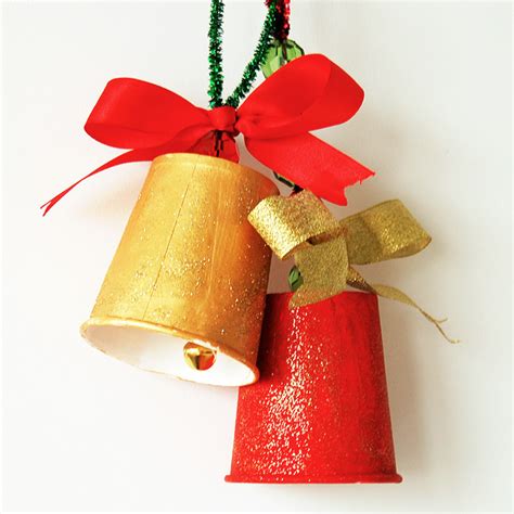 Paper cup Christmas bell ornament. - Blurmark