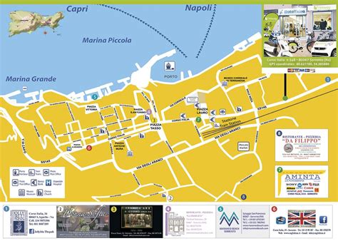 Map of Sorrento | Amalfi coast travel, Sorrento map, Sorrento italy