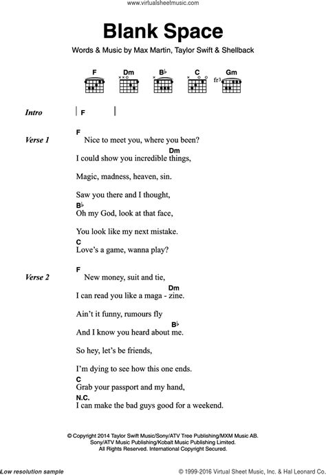 Taylor Swift Guitar Chords Easy