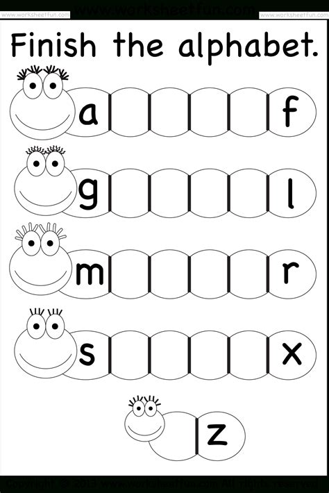 Alphabet Worksheets Fill In The Missing Letter – AlphabetWorksheetsFree.com