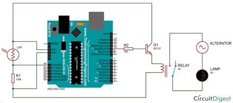 Arduino Light Sensor Circuit using LDR