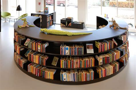 Steel Radius Shelving Great For Modern Library Design | School Library ...