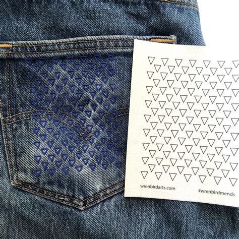 Create precise, symmetrical hand stitched patterns, with stick-on, wash ...