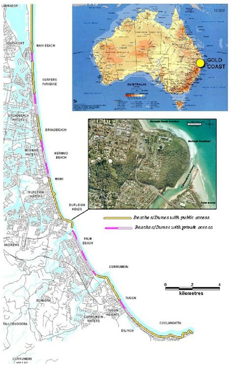 Australian Gold Coast Map