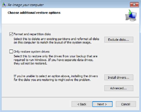 Performing a bare metal restore with Windows – Glennopedia