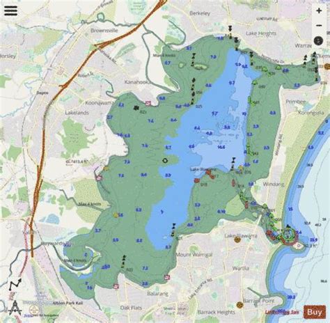 Lake Illawarra Fishing Map | Nautical Charts App