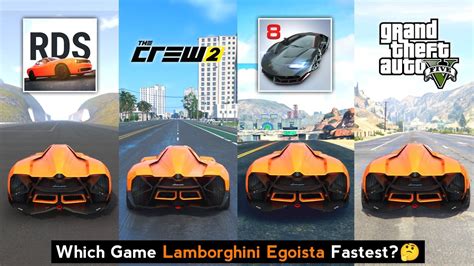 Lamborghini Egoista Top Speed in Real Driving School, The Crew 2 ...