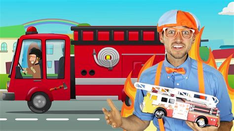 Blippi Super Fire Truck Song | Firefighters Song for Kids | |Trucks For ...