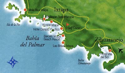 Map of Ixtapa City Area | Map of Mexico Regional Political Geography ...