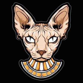 Cabeza De Gato Egipcio Sphynx en 2020 | Gatos egipcios, Tatuaje de gato ...