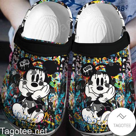 Mickey Mouse Dope Watercolor Crocs Clogs - Tagotee