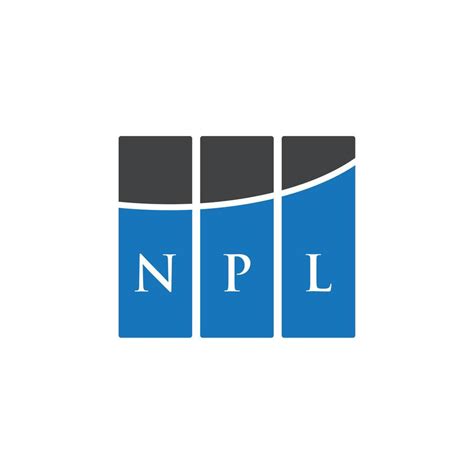 NPL letter logo design on WHITE background. NPL creative initials ...