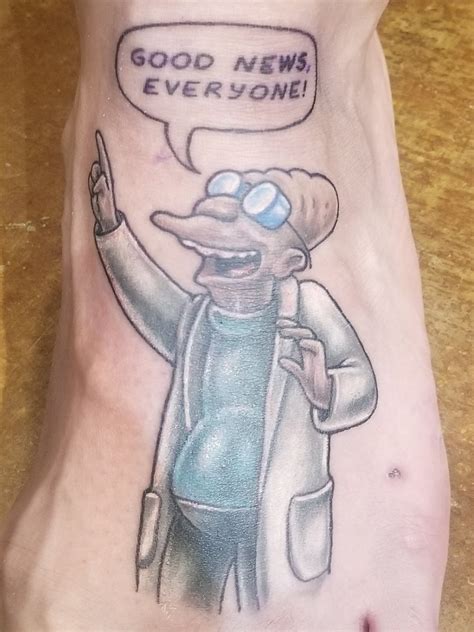 My Professor Farnsworth done by Nick Lawrence at Tat-Fu Tattoo ...