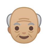 👴🏼 Old Man Emoji with Medium-Light Skin Tone Meaning and Pictures