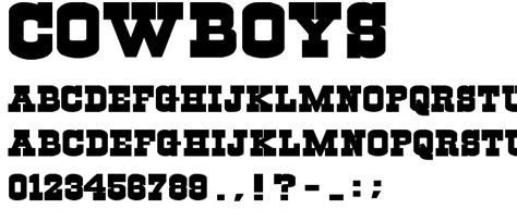 Cowboys Font : Fancy Western : pickafont.com