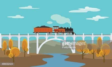 Freight Train. Vector Flat Illustration Stock Vector | Royalty-Free ...