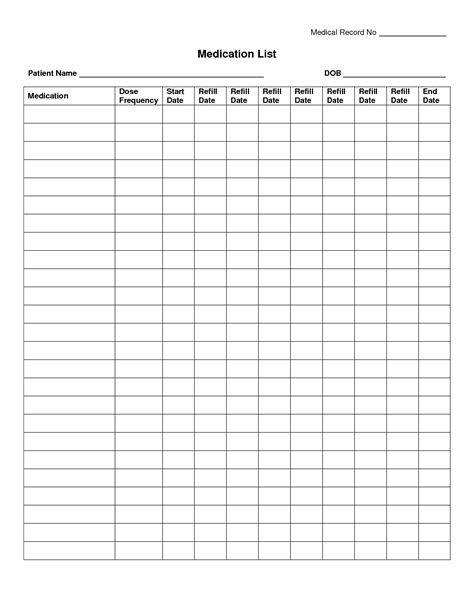 free medication administration record template excel - Yahoo Image ...