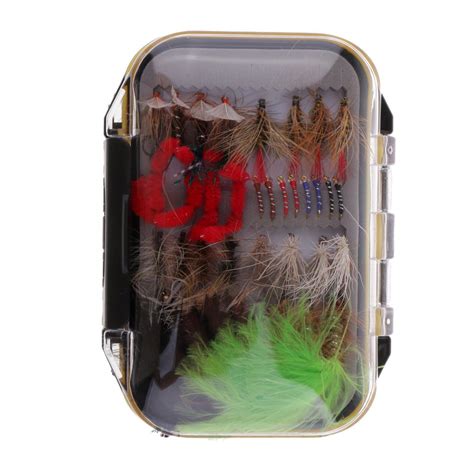 Buy 72pcs Dry Wet Fly Fishing Lures Assorted Flies Kit Bass Trout Hooks ...