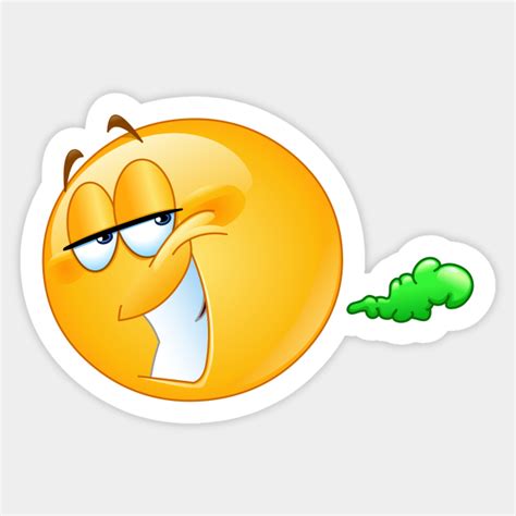 Fart Emoji - Emoji - Sticker | TeePublic