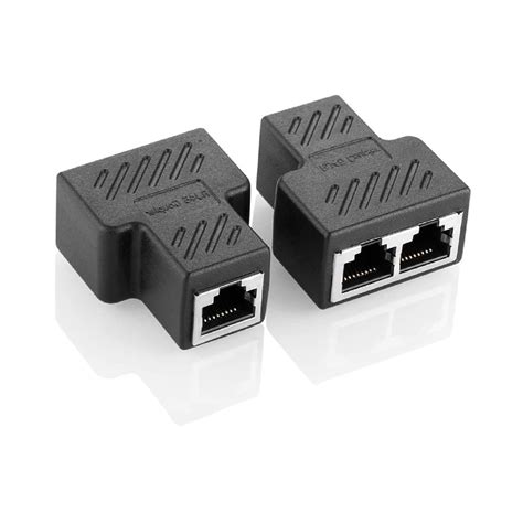 Amazon.com: RJ45 Ethernet Splitter, 1 to 2 Ethernet Extender Connector ...