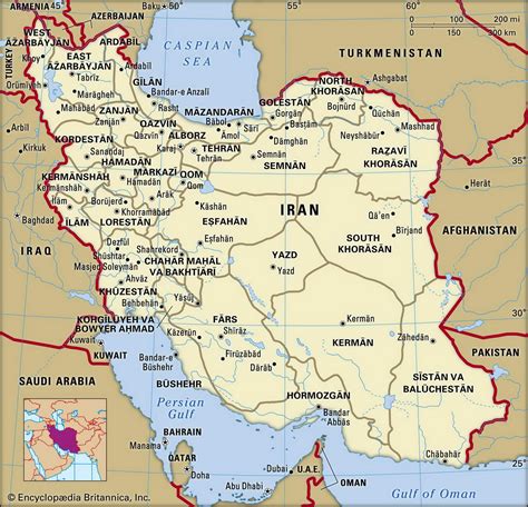 Map of Iran and geographical facts, Where Iran is on the world map ...