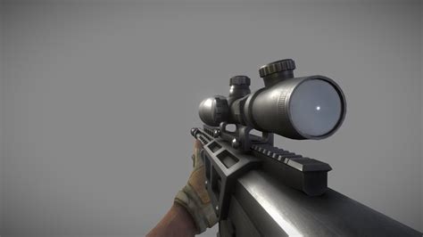 FPS Animated Sniper Rifle (Version 2) - Buy Royalty Free 3D model by ...