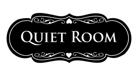 Signs Bylita Designer Quiet Room Sign - Etsy