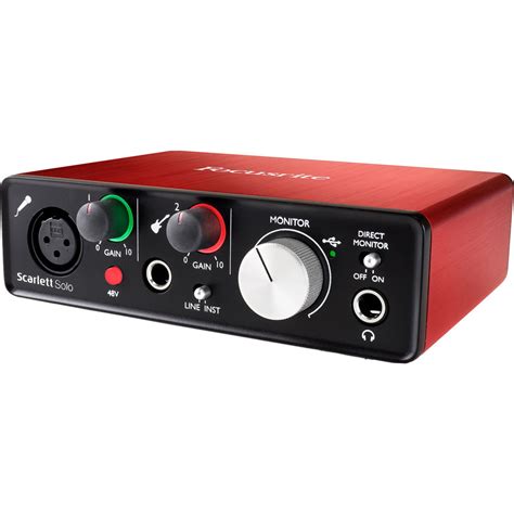 Focusrite Scarlett Solo Studio Pack- Audio Interface + Headphone + Mic ...