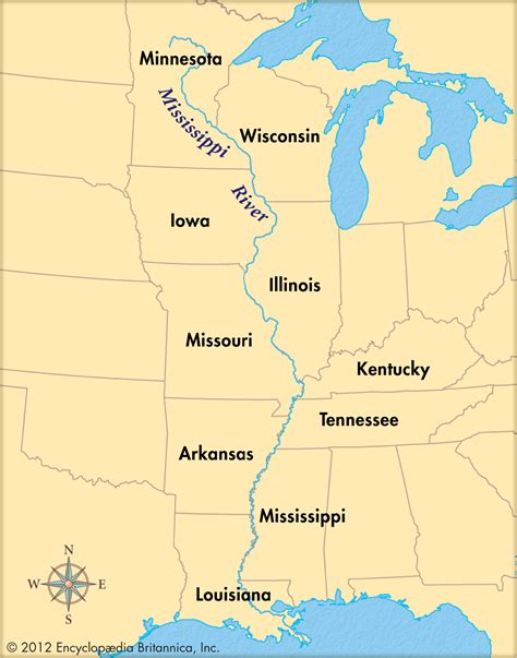 Mississippi River Iowa Map