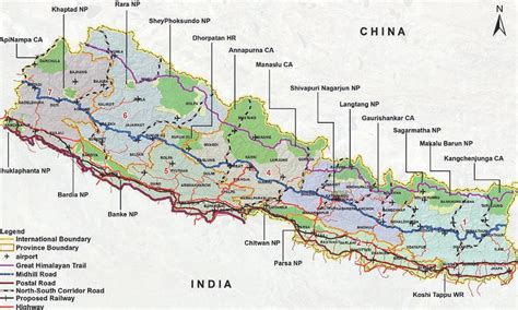 Highway Map Of Nepal