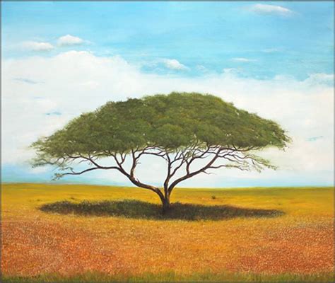 The acacia tree Painting by nima novik | Saatchi Art