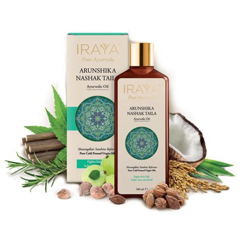 Iraya's Pure Virgin Cold Pressed Arunshika Nashak Ayurvedic Hair Oil