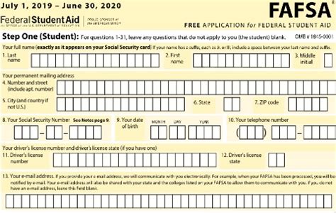 Printable Copy Of Fafsa Application | TUTORE.ORG - Master of Documents