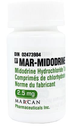 MAR-MIDODRINE (midodrine hydrochloride) 2.5mg and 5mg tablets (Marcan ...