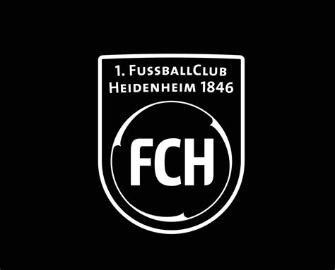 Heidenheim Club Logo Symbol White Football Bundesliga Germany Abstract ...