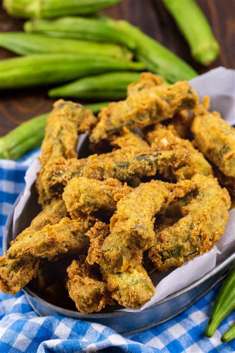 Whole Fried Okra Recipe - Spicy Southern Kitchen