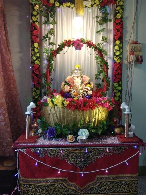 Homemade Ganpati Decoration Ideas