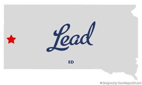 Map of Lead, SD, South Dakota