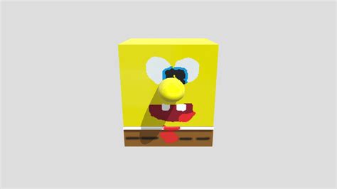 S**t Paint 3D Spongebob Floating without legs - Download Free 3D model ...