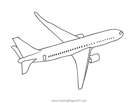 Airplane Coloring Page for Kids - Free Aeroplanes Printable Coloring ...