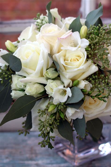 Little White Flowers Wedding Bouquet