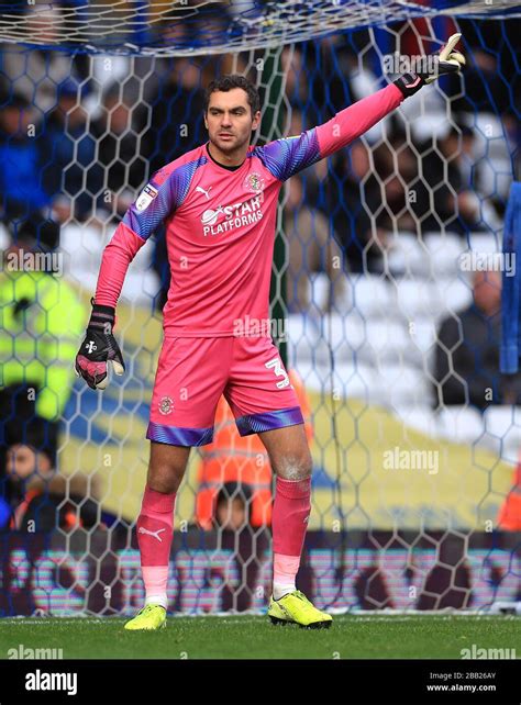 Luton Town goalkeeper James Shea Stock Photo - Alamy