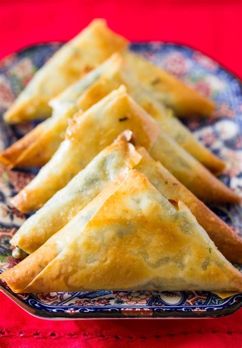 Baked Spinach and Cheese Samosa - I Knead to Eat