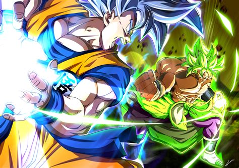 Gogeta Blue Vs Broly Wallpaper