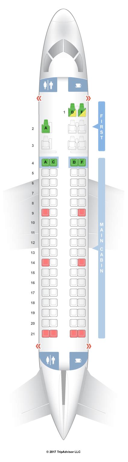 SeatGuru Seat Map American Airlines Embraer ERJ-175 (E75) V2