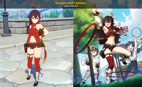 Manga outfit Amber! [Genshin Impact] [Mods]