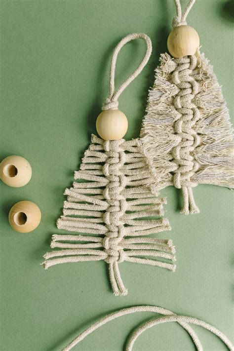 DIY Macrame Christmas Ornament Tutorial