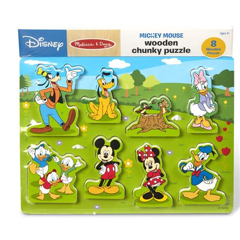 Buy Melissa & Doug Disney Mickey Mouse Clubhouse Wooden Chunky Puzzle ...