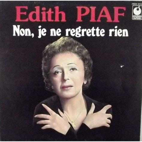 Edith piaf, non je ne regrette rien by Edith Piaf, LP with vinyl59 ...