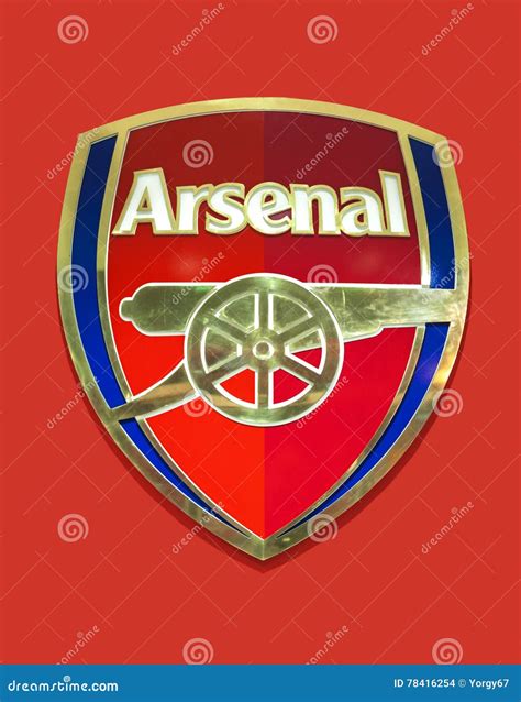 Emblema Do Clube Do Arsenal Imagem de Stock Editorial - Imagem de ...